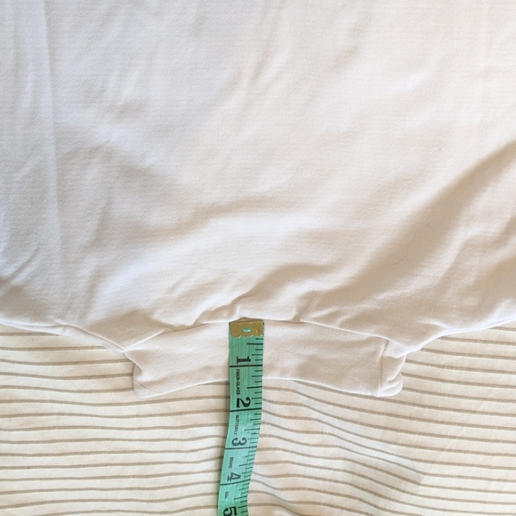 White bamboo/cotton mockneck top - Picture 4 of 6